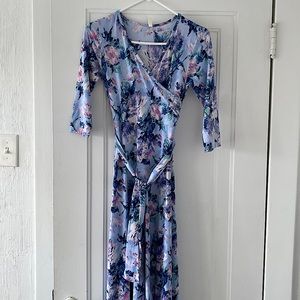 Pink Blush Maternity wrap dress
